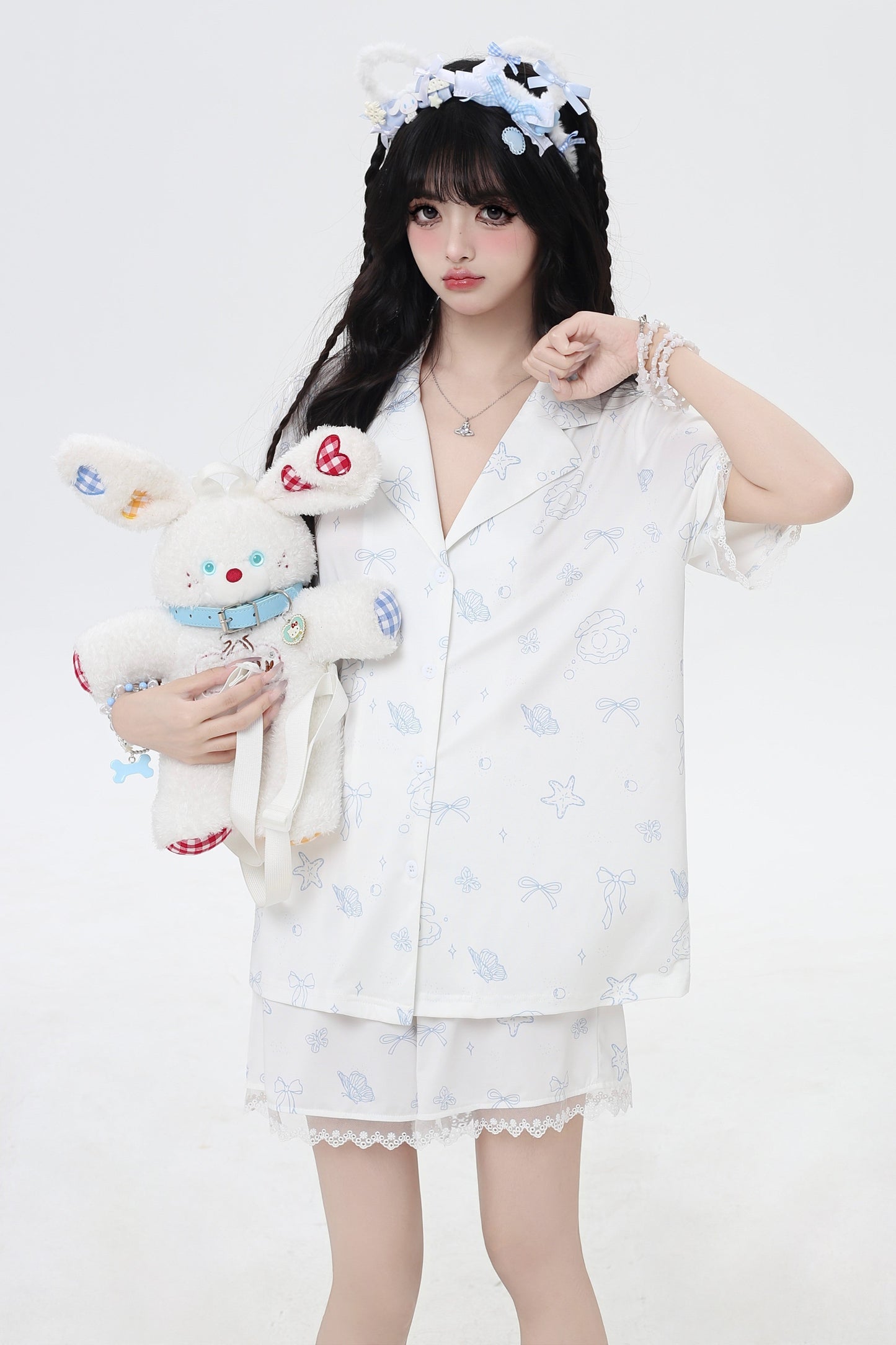 Shell Star Sweet Sleeping Shirt + Half Pants