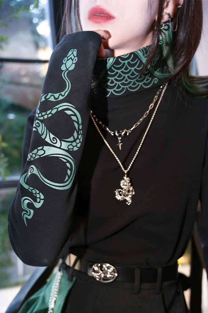 snake turtleneck