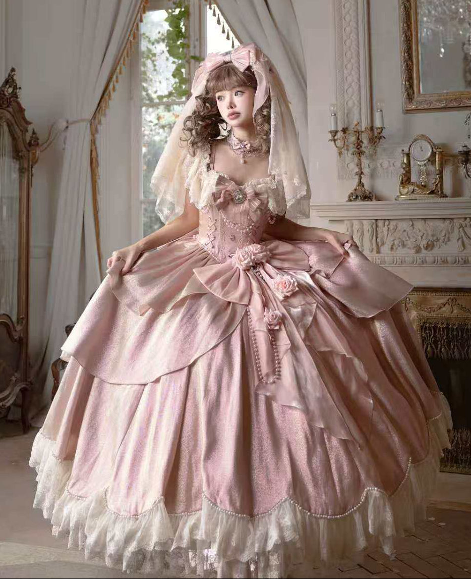 【2月5日予約締切】ロマンティックローズエレガントプリンセスドレスコンプリートセット