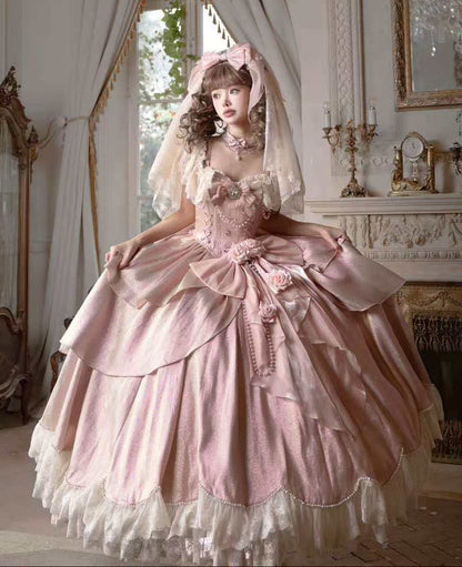【2月5日予約締切】ロマンティックローズエレガントプリンセスドレスコンプリートセット