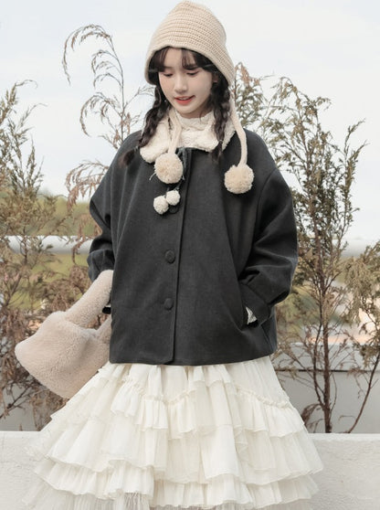 Sweet Fur Wool Coat