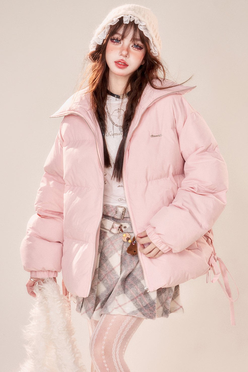 Peach Panna Cotta Cotton Jacket