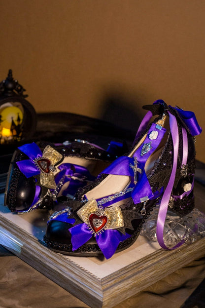 Halloween Dark Gothic Magic Mirror Lolita Heels