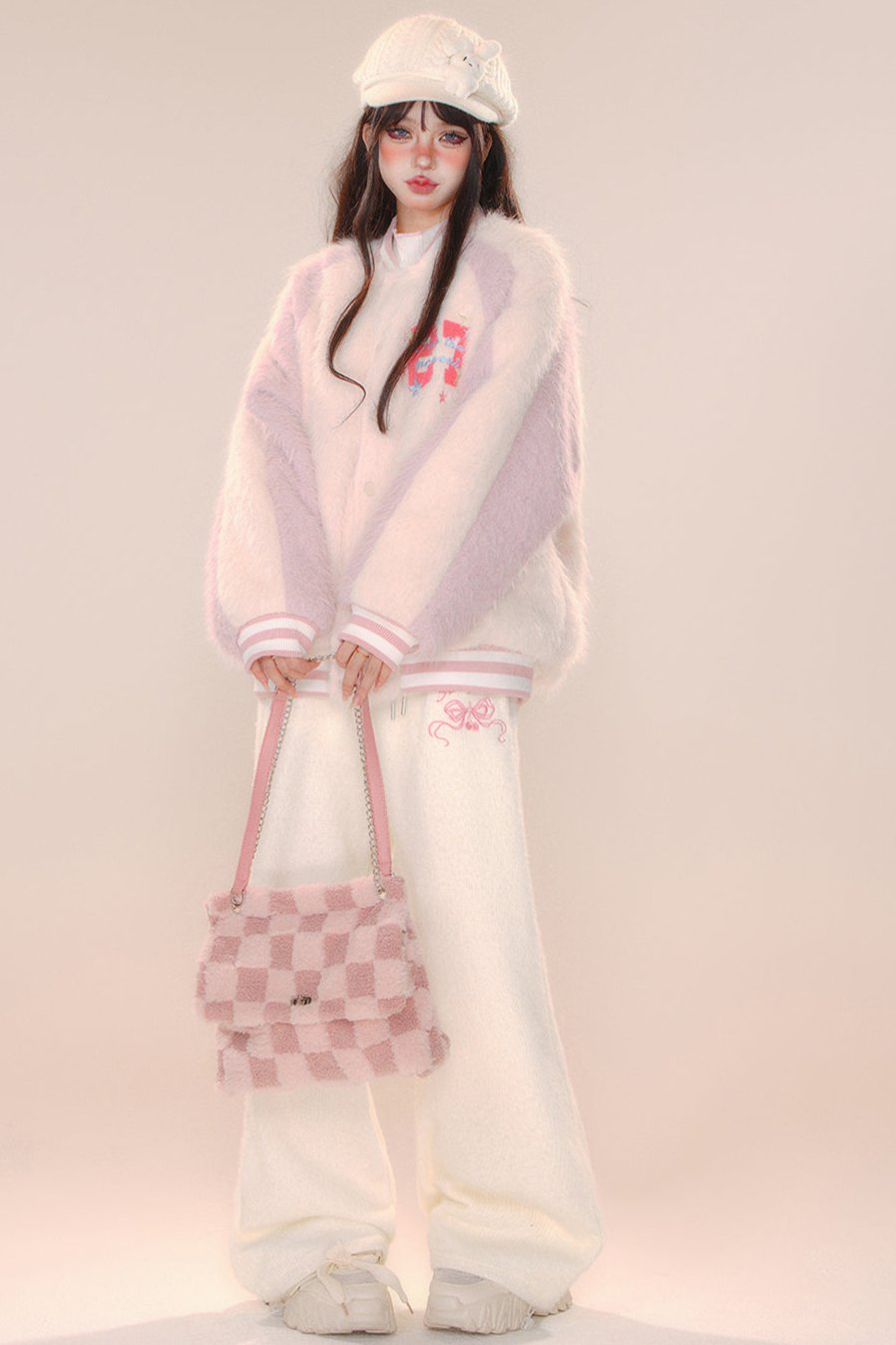 プラスフリースルーズコットンパンツ