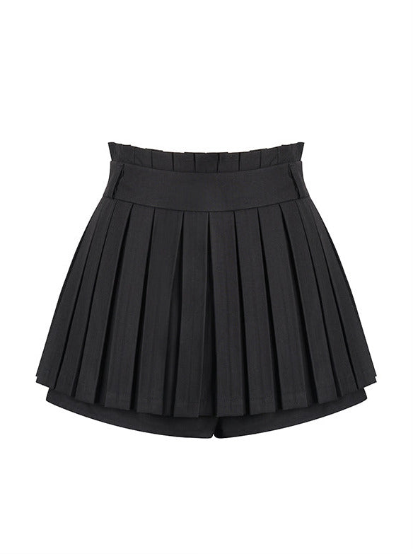 Niche Box Pleated Pleated Skirt Pants