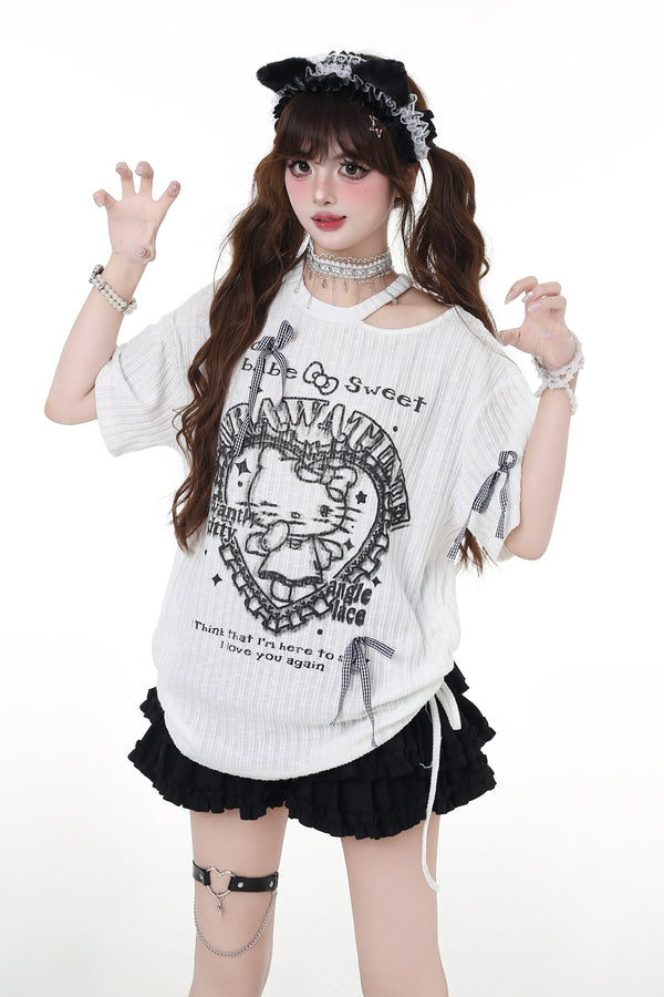 Mine Cat Loose T-shirt