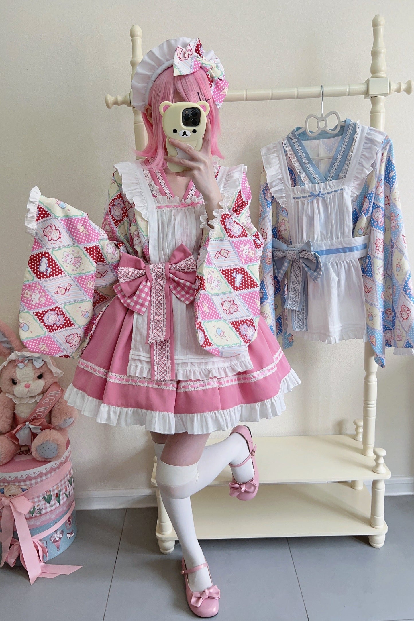 Retro Maid Cafe Japanese Lolita Set