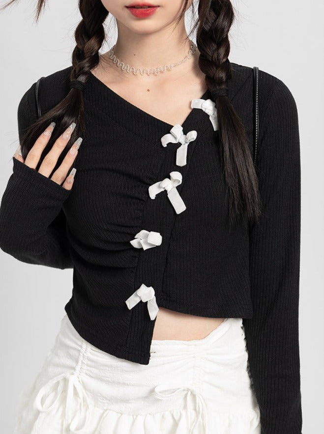 Asymmetrical Bow Tight Top