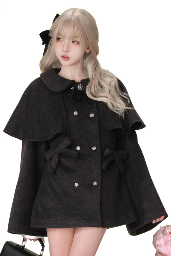 オータムウィンターウールボウコート