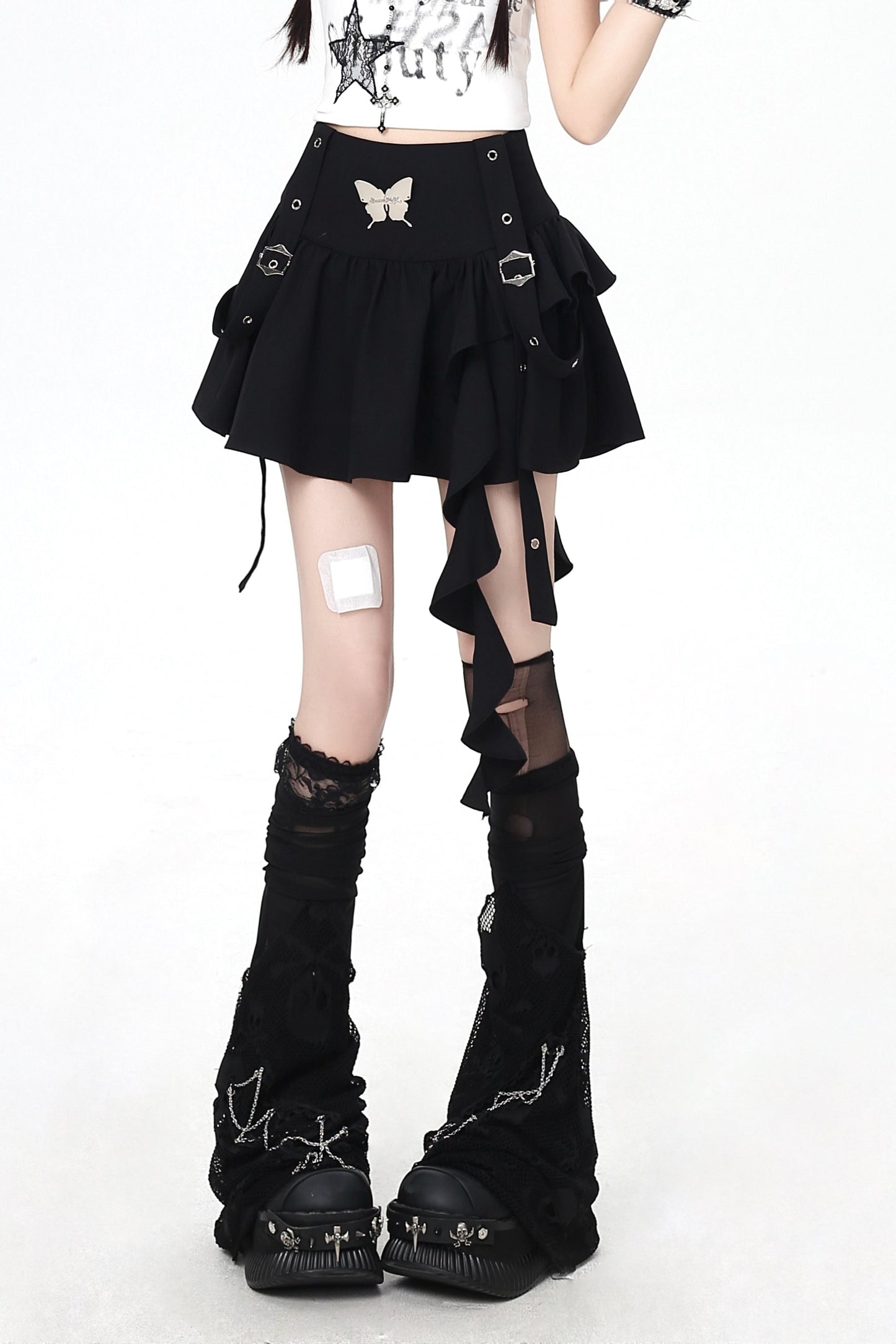 Spicy Butterfly Corset Mini Skirt