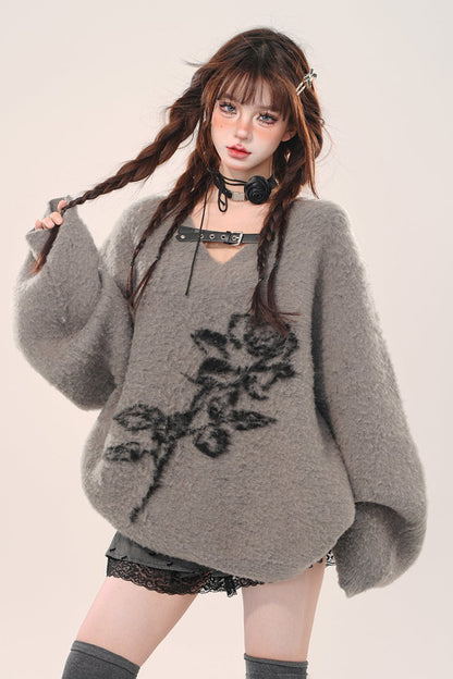 Black Rose Buynex Rim Sweater