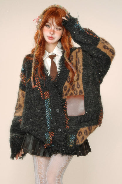 Leopard Printrose Patchwork Workwater Water Jacket