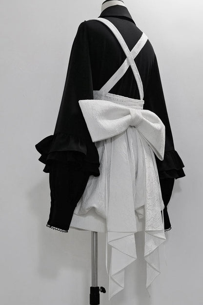 Retro Elegant Prince Shirt + Suspender Shorts