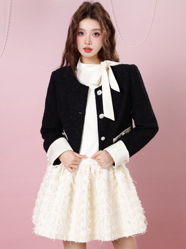 Glitter French Jacket + Tutu Skirt
