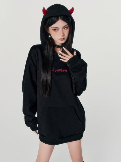 Halloween Dark Sweet Cool Girly Hooded Hoodie