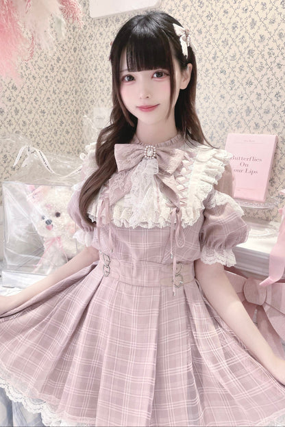 【予約商品】スイートチェック量産型ワンピース