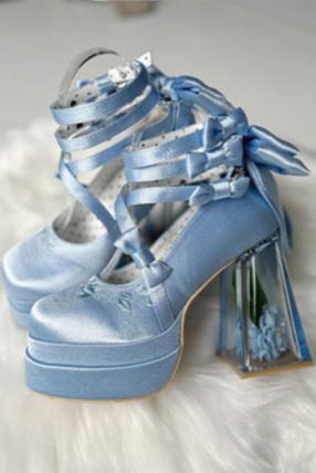 グラスフラワーエレガントハイヒール