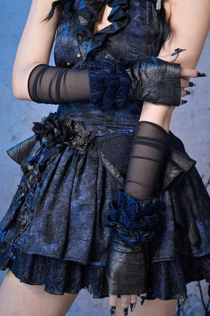 Punk Glitter Lace Arm Sleeves