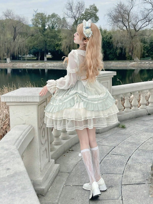 Original Lolita robe robe princesse robe dentelle douce robe élégante JSK tous les jours robe lolita printemps