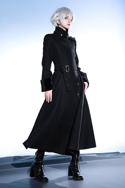 February 22nd reservation deadline] Black Dark High-End Stand-Up Collar Prince Coat