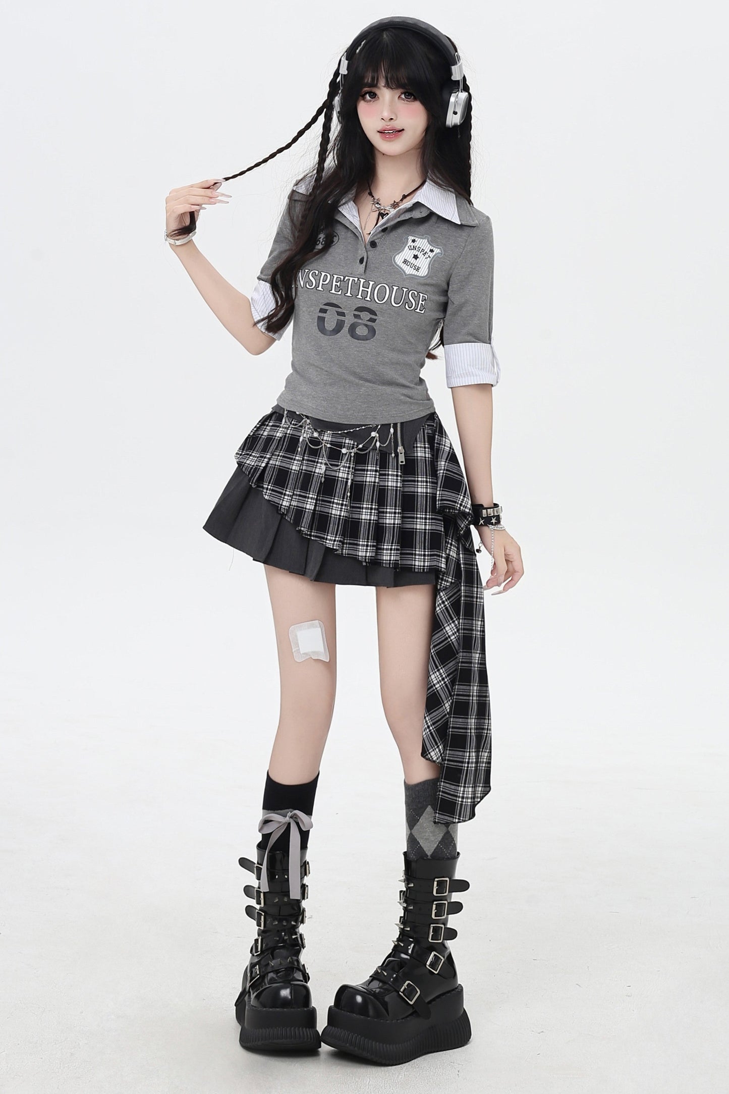 アメリカンレディースシックポロスタイルショートスリーブトップス