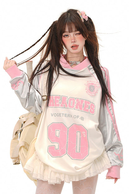 Loose Sweetheart Jersey Sweatshirt