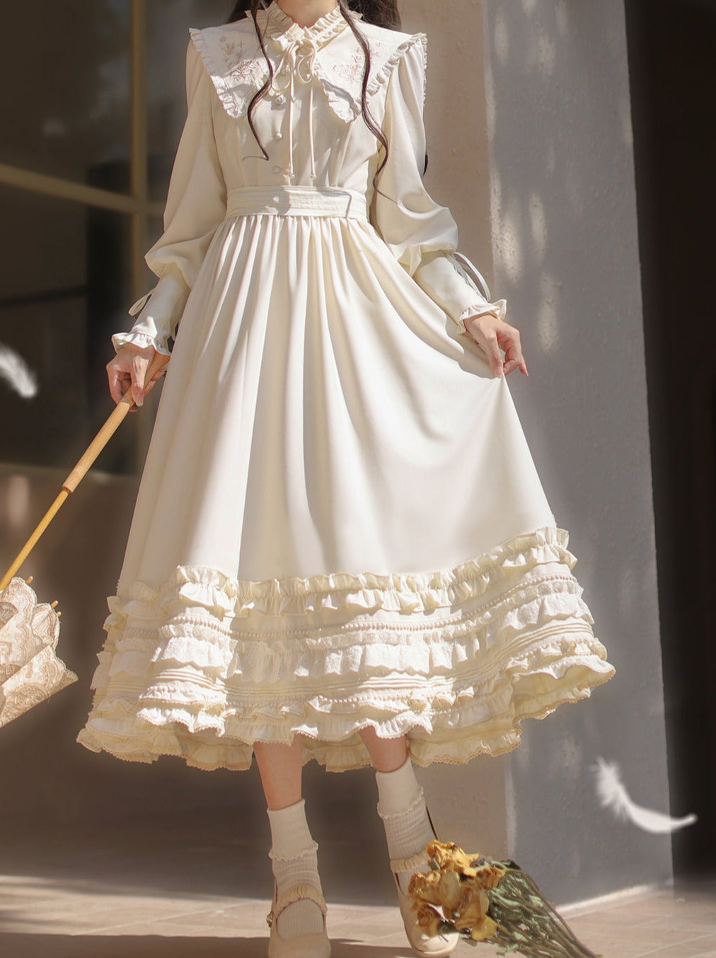 french vintage dress Cottagecore Cotton Payments are accepted via credit card Romantic Vintage Sheer Lace Robe
