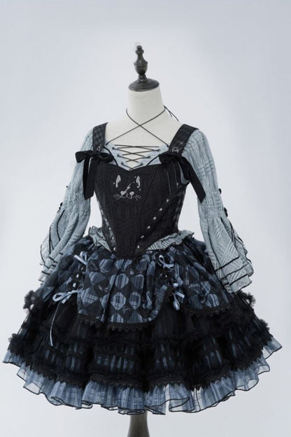 Alice Inn Wanderland Dark Punk Goss Dress Suit