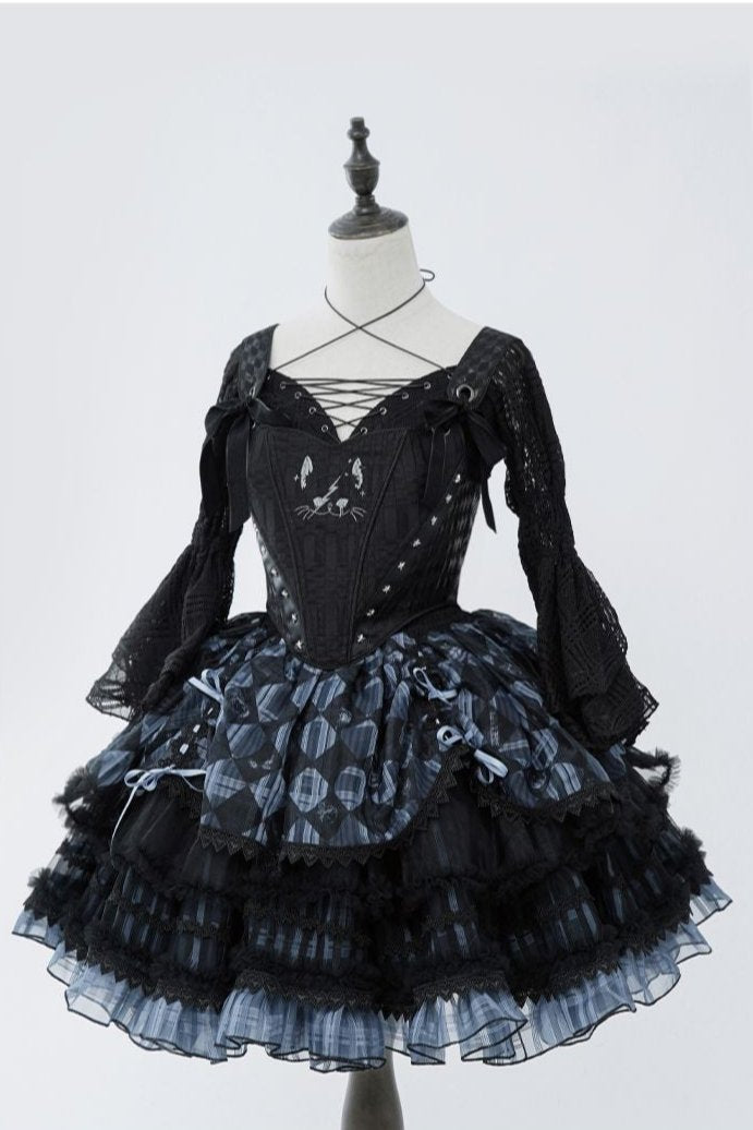 Alice Inn Wanderland Dark Punk Goss Dress Suit