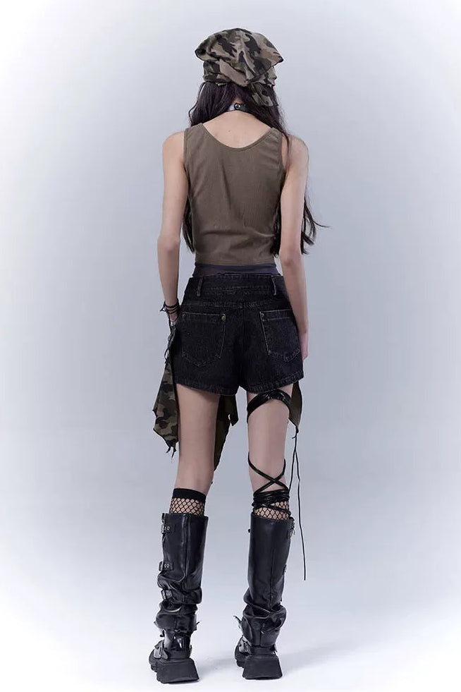 パラレルウェイストランドプリンテッドトップス