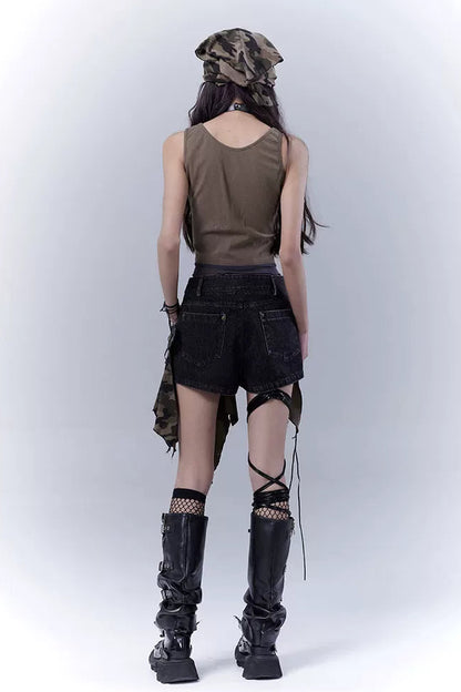 パラレルウェイストランドプリンテッドトップス