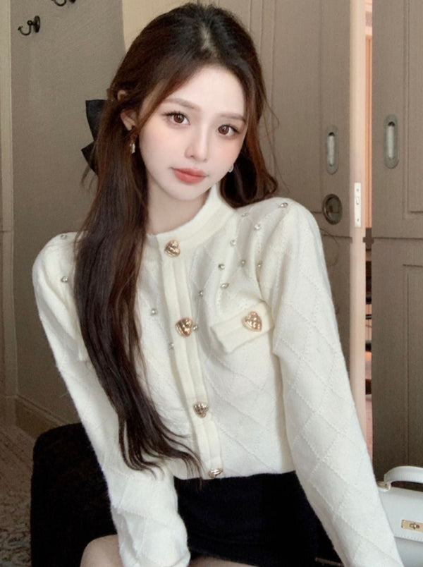 ビジューフレンチカーディガン