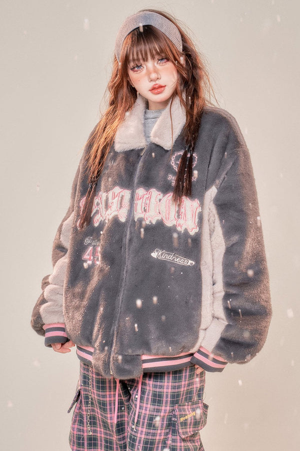 バターラテパデッドラムウールコート