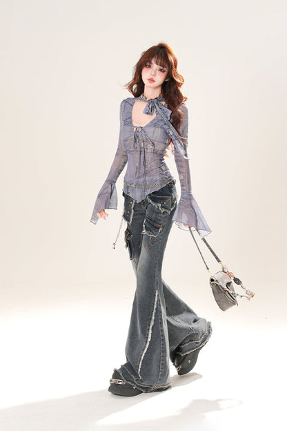 Sheer Dark Mode Style Top