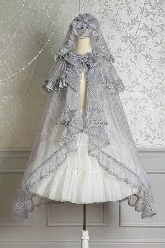 【4月3日予約締切】ファンタジーシアーフードロリータケープ