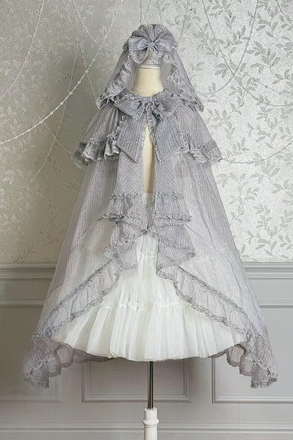 【4月3日予約締切】ファンタジーシアーフードロリータケープ