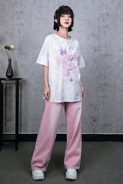 Osh pinky denim pants