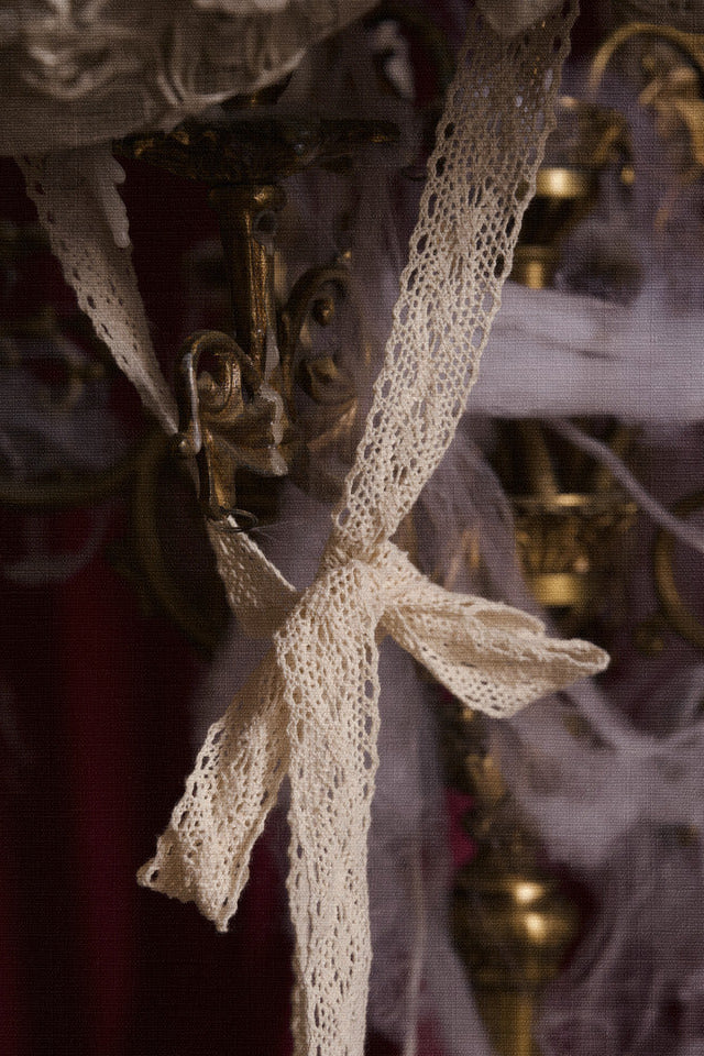 French Rococo Elegant Rabbit Ear Cap + Mesh Flat Cap + Mesh Bow Cap