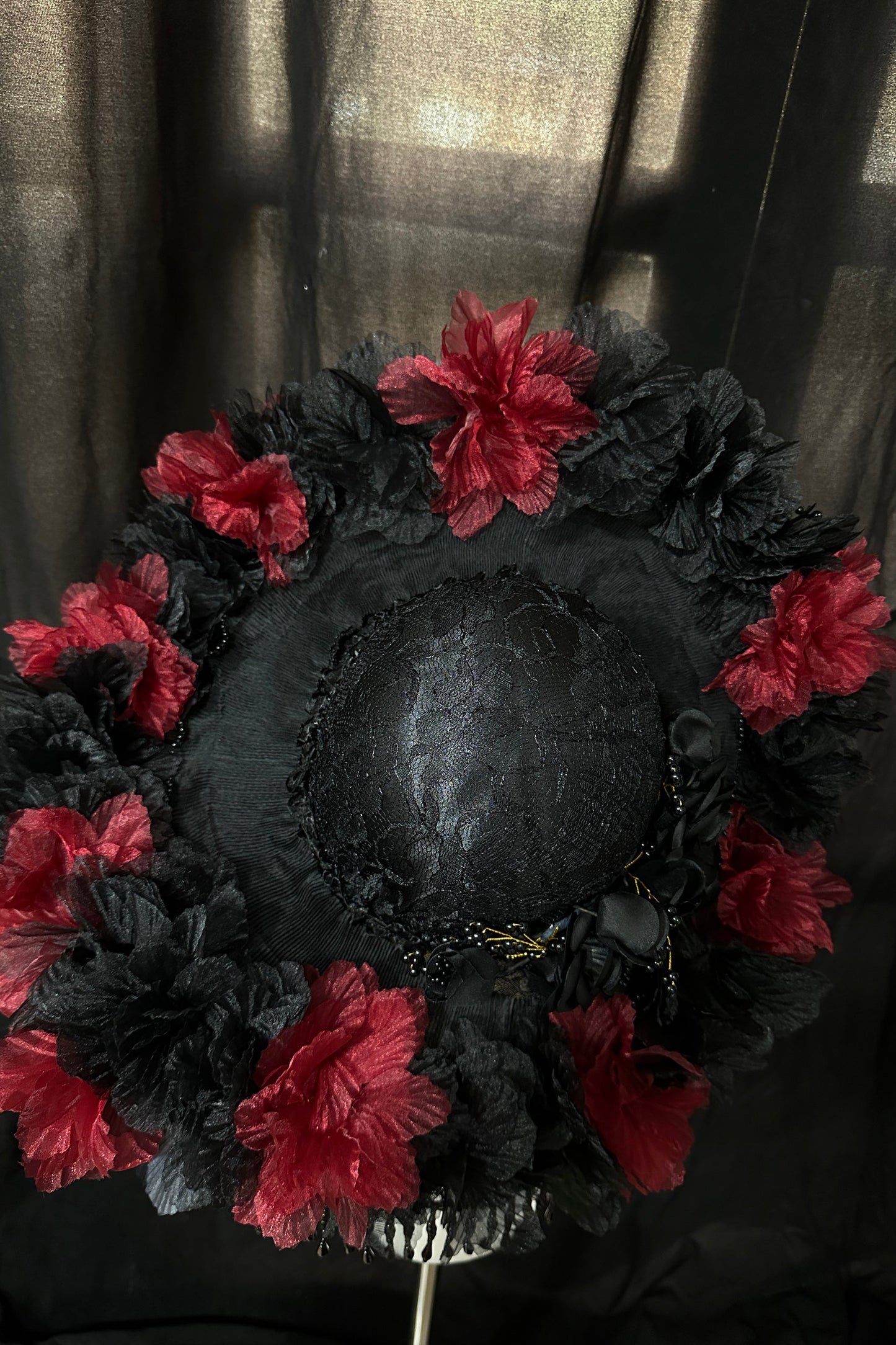 Dark Rose Gothic Lolita Hat