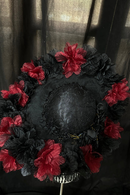 Dark Rose Gothic Lolita Hat