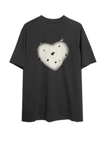 T-shirt avec motif "Heart Mode" (cœur)