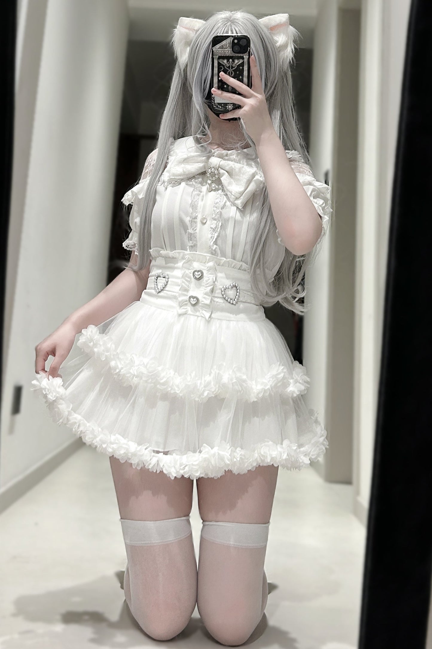 レースガーゼハウス地雷スカート