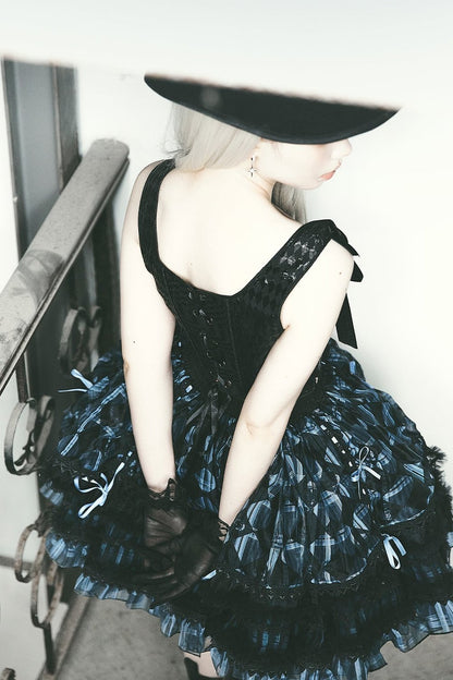 Alice Inn Wanderland Dark Punk Goss Dress Suit