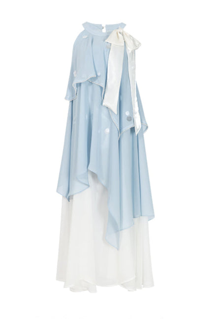 ブルーマーメイドホルターネックドレス