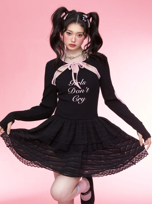 Comic Heroine Lace Stitch Dress
