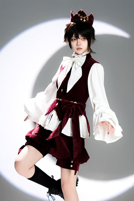 [May 27 reservation deadline] Hunting Rabbit Retro Red Bunny Ear Jacket + Vest + Shorts