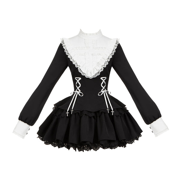 【予約商品】地雷ガールドールトップス＋ショートパンツ＋リボン