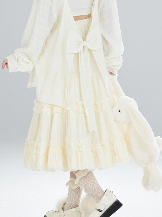 Fairy High Waist Creamy Skirt