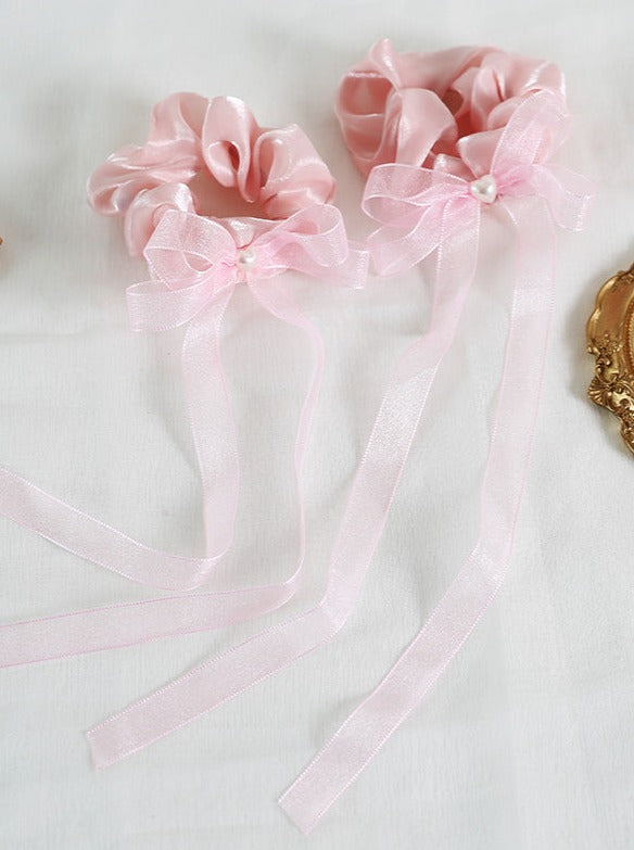 ダブルポニーテールロリータヘアアクセサリー