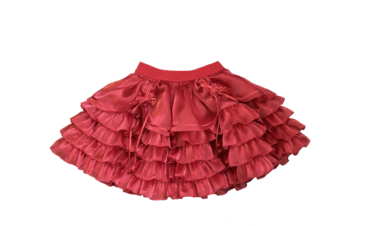 【1月29日予約締切】ゴシックレースアップコルセットビスチェトップス＋ドロストフリルスカート＋バタフライストラップ